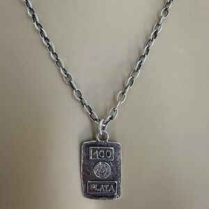 Douglas Magnus 400 Years Pendant Necklace 20 Inch SFNM 925 Sterling Signed 13.3g